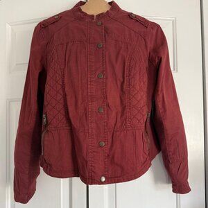 Maurices Maroon Utility Jacket
